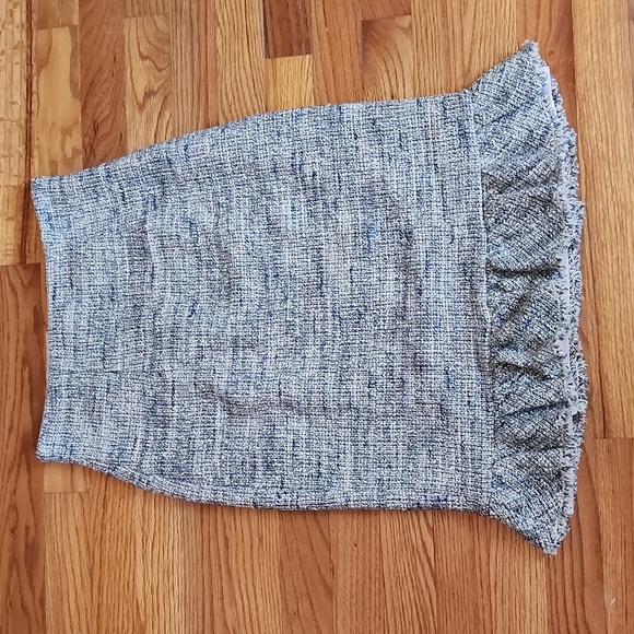 Rebecca Taylor Tweed Ruffle Skirt Size